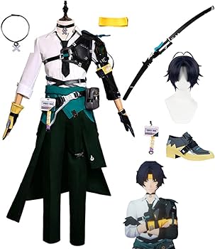 ゼンレスゾーンゼロ 浅羽悠真 コスプレ衣装 Lサイズ　ウィッグ・ブーツ Amazon.co.jp: [HAOJEE]ゼンレスゾーンゼロ浅羽悠真コスプレ衣装